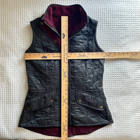 Barbour Cavalry Fleece-Lined Deep Navy Quilted Vest Gilet - Picture 6 of 8